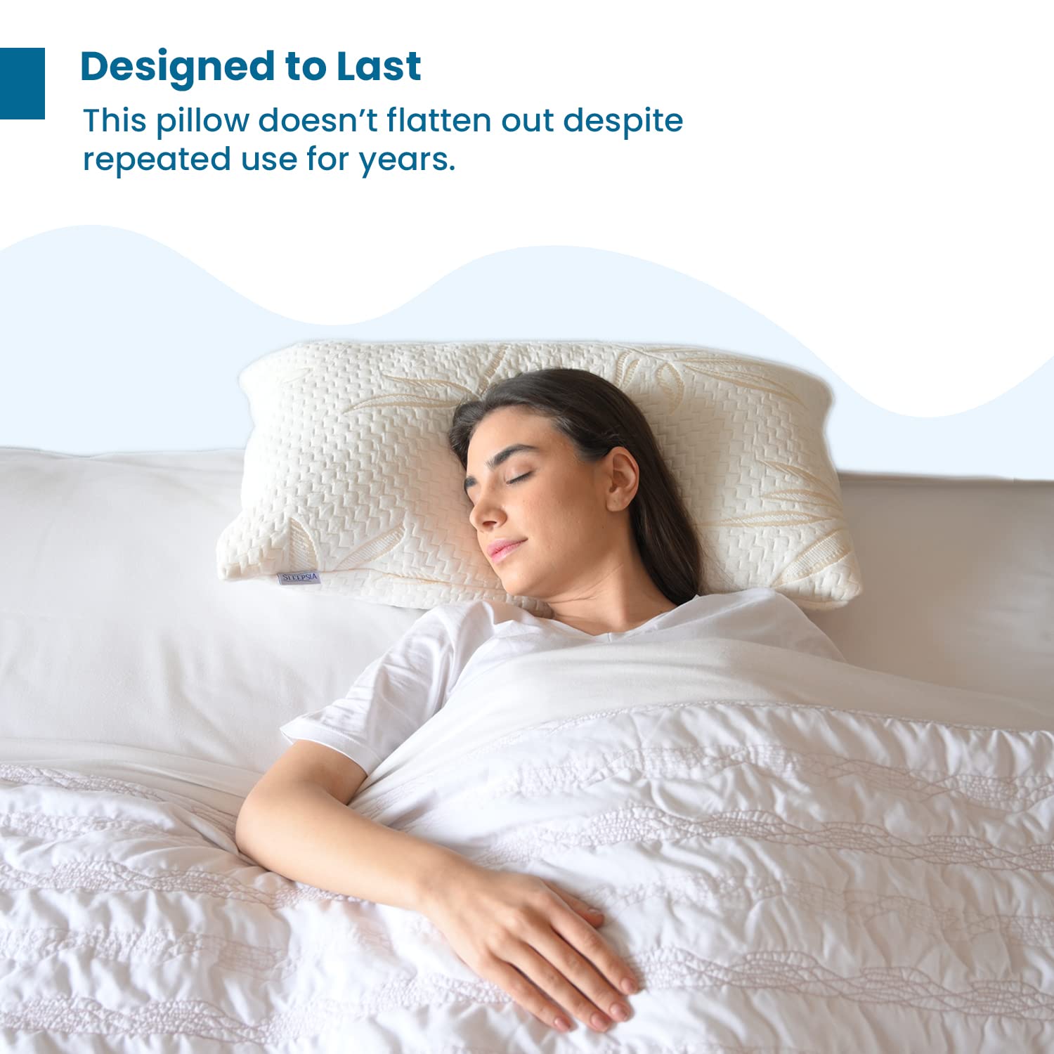 Cool Gel Orthopedic Memory Foam Pillows, Cervical Pillow For Neck Pain Relief | Queen Size, Shoulder Pain Relief - Bed Pillow For Sleeping, Ergonomic Support | Best Cervical Pillow - Pack Of 1