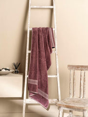 Ddecor Live Beautiful Ecofriendly Solid Cotton Bamboo Bath Towel 650 Gsm (Magenta)