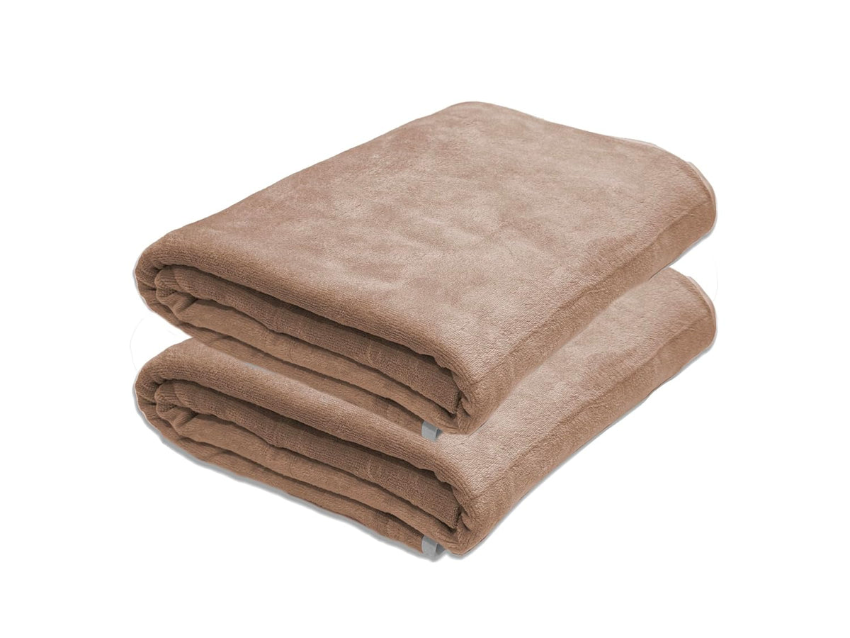 Black Gold Ultra Soft Bath Towel 1200 Gsm | Premium Microfiber, Quick Dry, Highly Absorbent, Oversized Bath Towel Pool, Spa, Travel & Hotel Use (Brown)- Pack Of 2