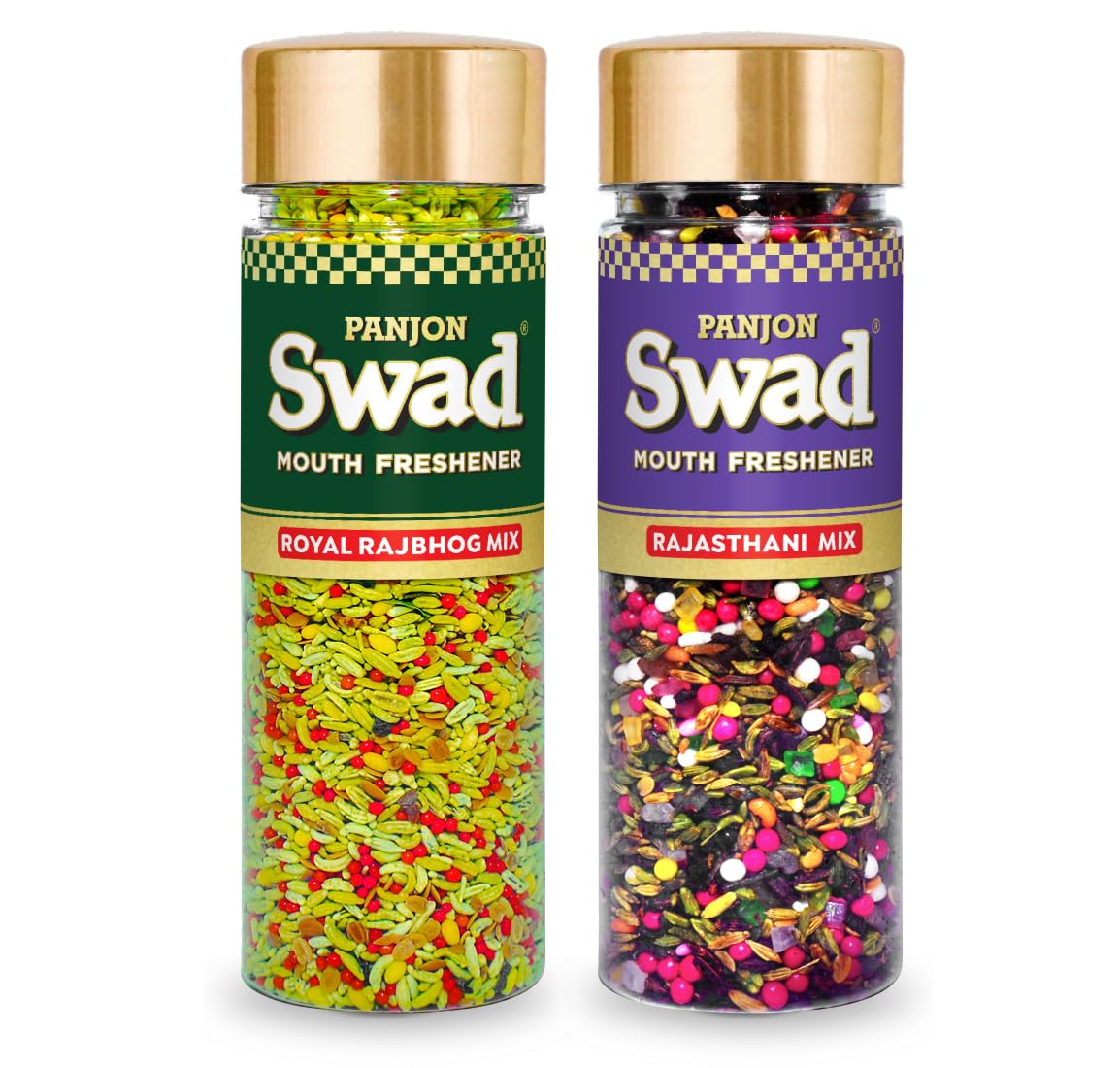 Panjon Swad Royal Rajbhog Mix & Rajasthani Mix 450gm, 2 Bottles