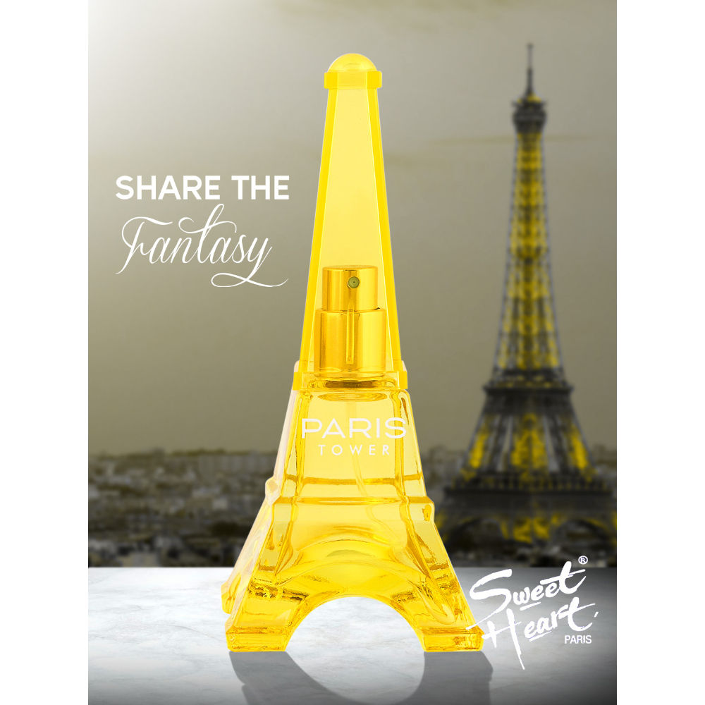 Sweet Heart Yellow Paris Tower Eau De Parfum 40ml 1.3 Fl.oz.