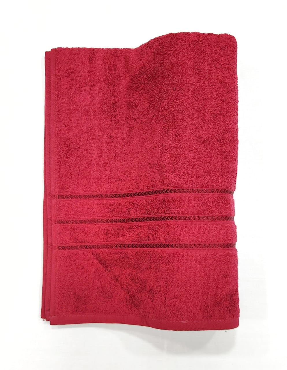 Bombay Dyeing Flora Large Size Bath Towel 500 Gsm (Mahroon)