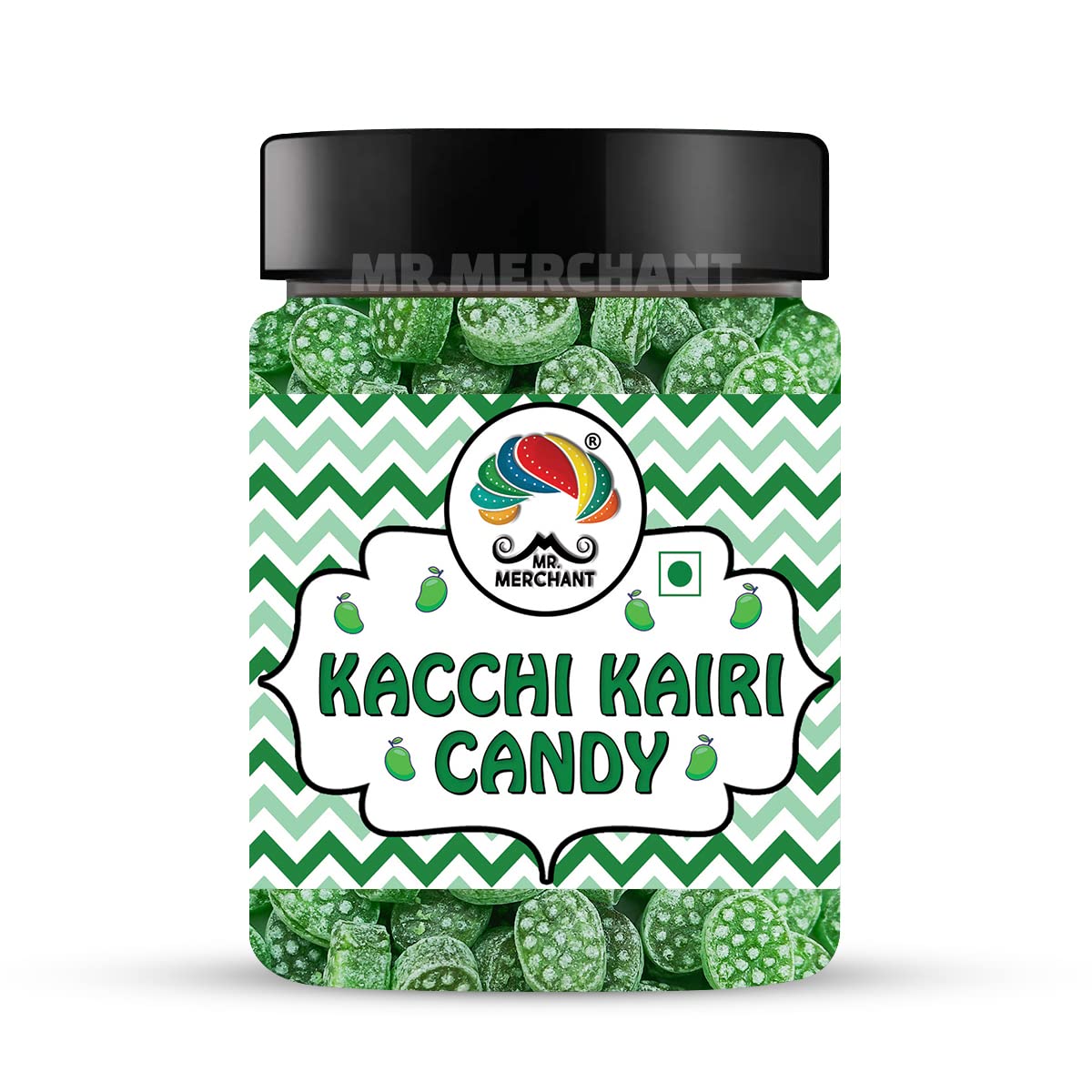 Mr. Merchant Kacchi Kairi Candy (Raw Mango) 300gm, | Jar Pack