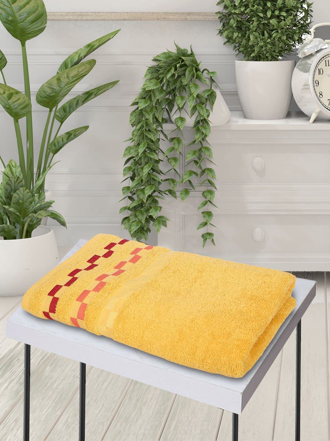 Bianca Super Soft Turkish Terry Towel 600 Gsm | 100% Mercerised Cotton Large Bath Towel Super Absorbent | Anti Bacterial, Quick Dry Technology - Gold