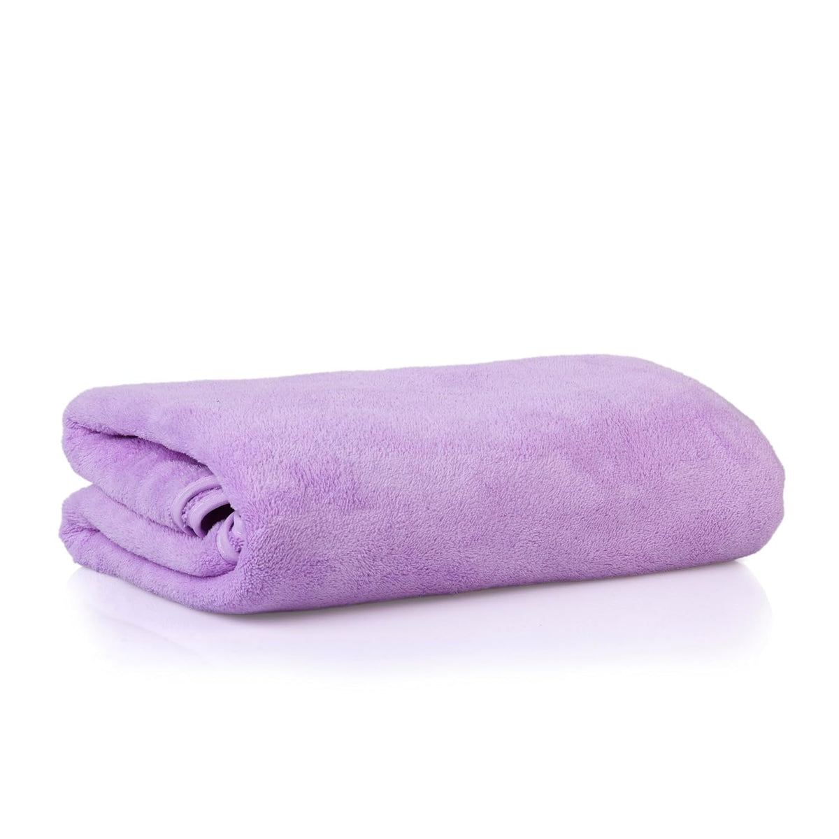 Glivary Microfiber 300 Tc Bath Towels | Extra Soft Plush & Quick Dry High Absorbency Large Size Towels For Bathing (Purple)