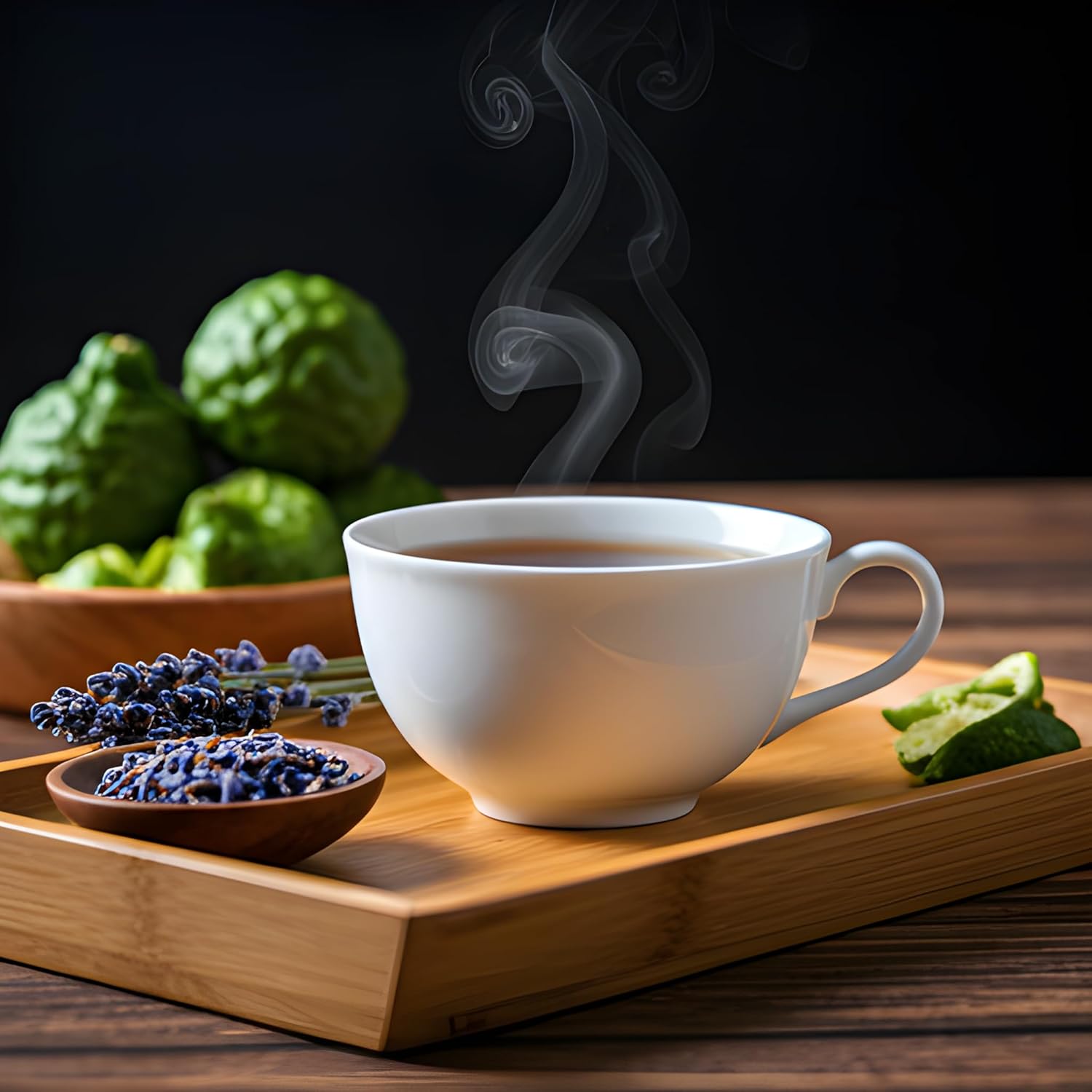 Saffron Cup Darjeeling Earl Grey Flavourful Black Tea - 75gm, 2.6 Ounce | 100% Natural, Rich In Antioxidants - Infused With Bergamot & Lavender | Low Caffeine