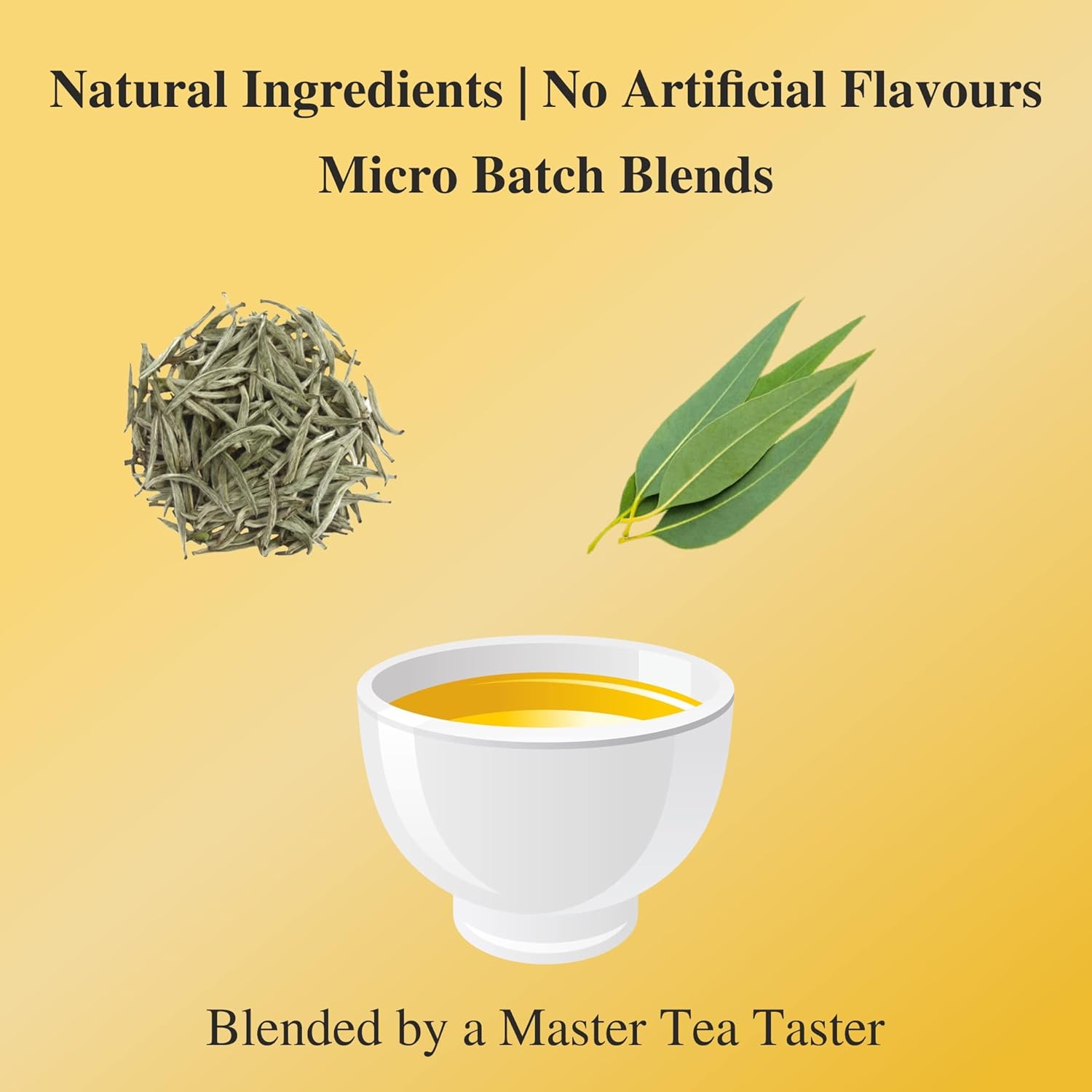 San-Cha Silver Needles Lemon Eucalyptus White Tea - 25gm, 0.8 Ounce | Crisp & Sweet Citrus Notes - Low Caffeine, Richest In Antioxidants