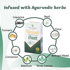 Basil Flavored Herbal Filter Dhoompan Sticks - Pack Of 3X 10 Pcs Herbal Cigarette | Bidi Sticks Rolled In Tendu Leaves, Non-Addictive Sticks - Tobacco Free & Nicotine Free
