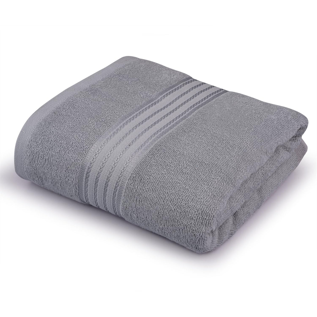 Himêya 100% Cotton Bath Towels 380 Gsm | Large Size Bath Towel For Men & Women (Grey)