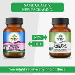 Organic India Garcinia Cambogia Capsules Improve Fat Metabolism, Weight - Loss Supplement, Immunity Booster | 60 Capsules 100gm 0.2lbs