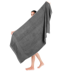 Doctor Towels World'S First Banana Terry Bath Towel 500 Gsm | Australian Formulated Antibacterial-Treated, Dual-Side For Face & Body, High Absorbent, Odor Free, Super Soft (Grey)
