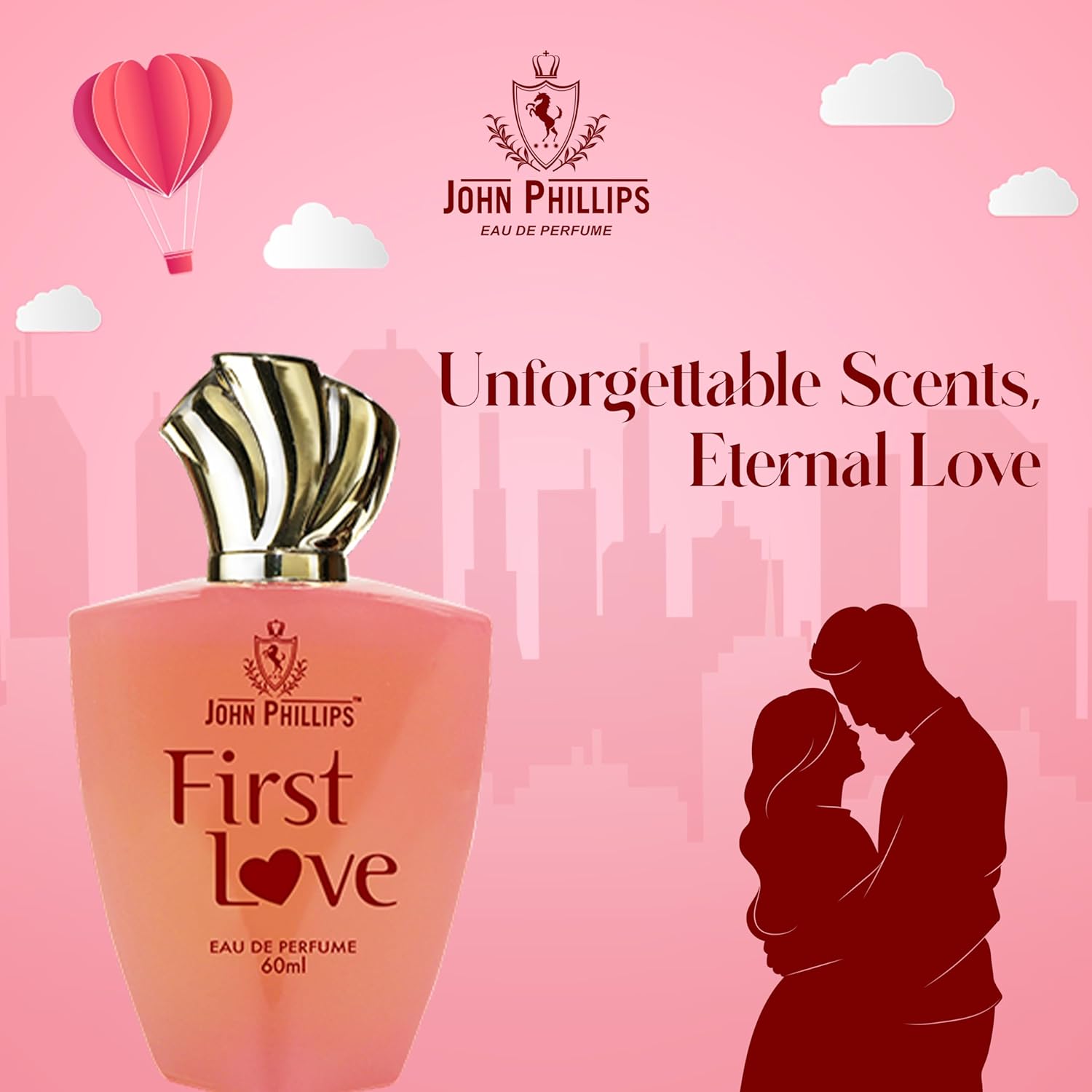 John Phillips First Love & French Classic Eau De Perfume 60ml Each Pack Of 2 For Women