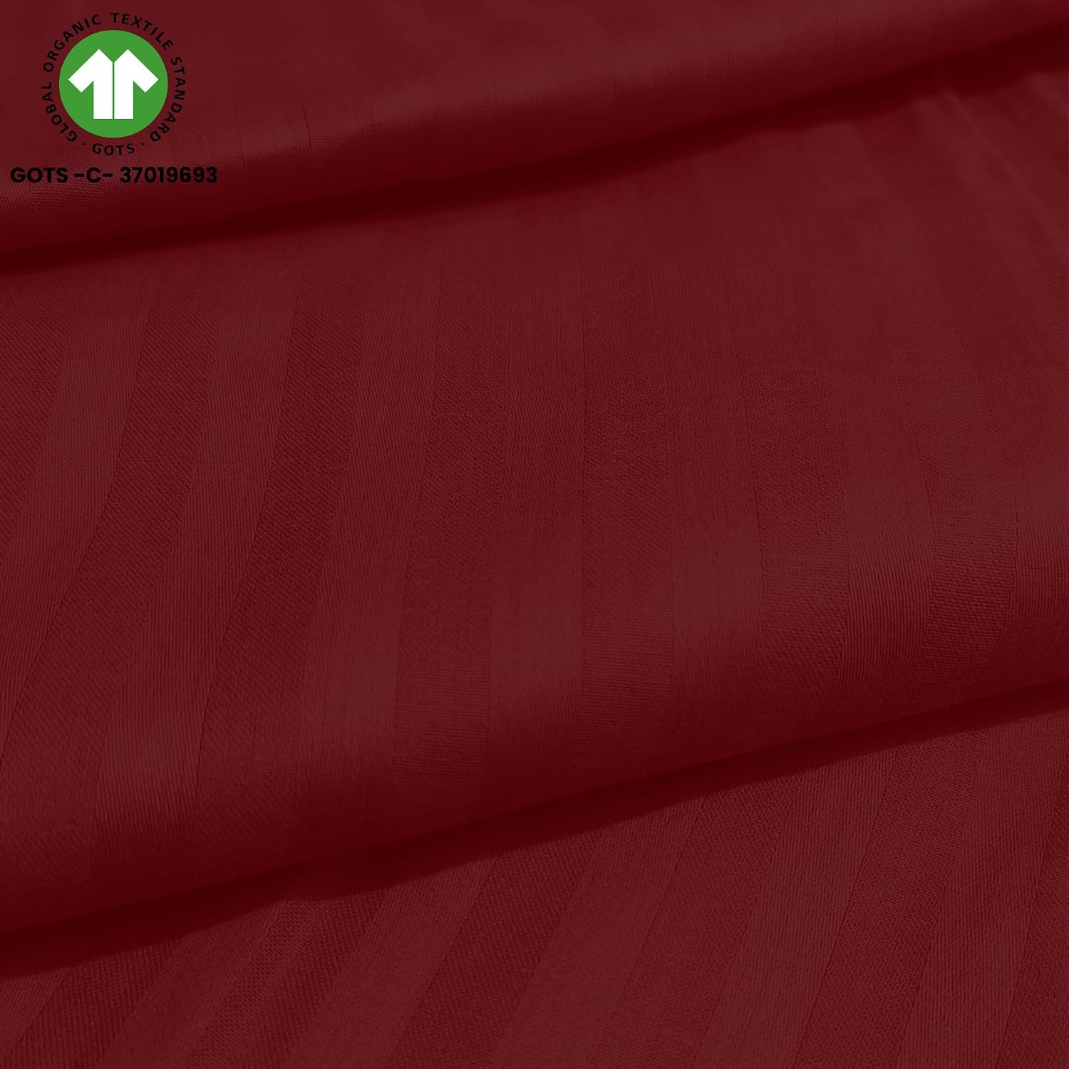 Cotton Flat Bedsheet For Queen With 2 Pillow Cover - 90 X 108 Inches, Maroon | Ideal For Everyday Use Bedsheet - 300 Thread Count