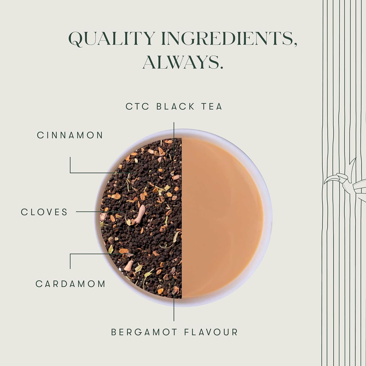 Luxmi Estates Spice Earl Grey Black Tea Blend - 50gm, 1.7 Ounce, 25 Tea Bags | USDA Certified Organic Tea - Caffeinated Herbal Tea | Made With Cinnamon, Cardamom, Cloves, Black Pepper