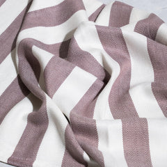 Debaans Bamboo 1 Bath & 2 Hand Towels 800 Gsm | 100% Bamboo, Quick Dry, Lightweight Towels (Plum Stripe)- Set Of 3