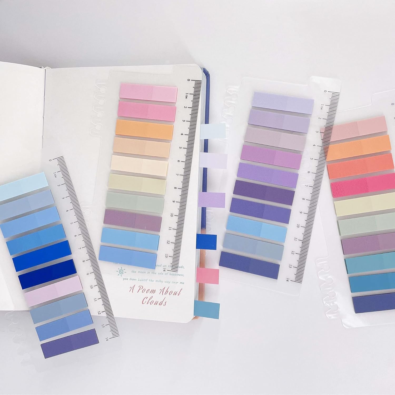 Sticky Tabs Clear Sticky Notes For Binders, Transparent Sticky Notes, Multicolor - 200 Pcs