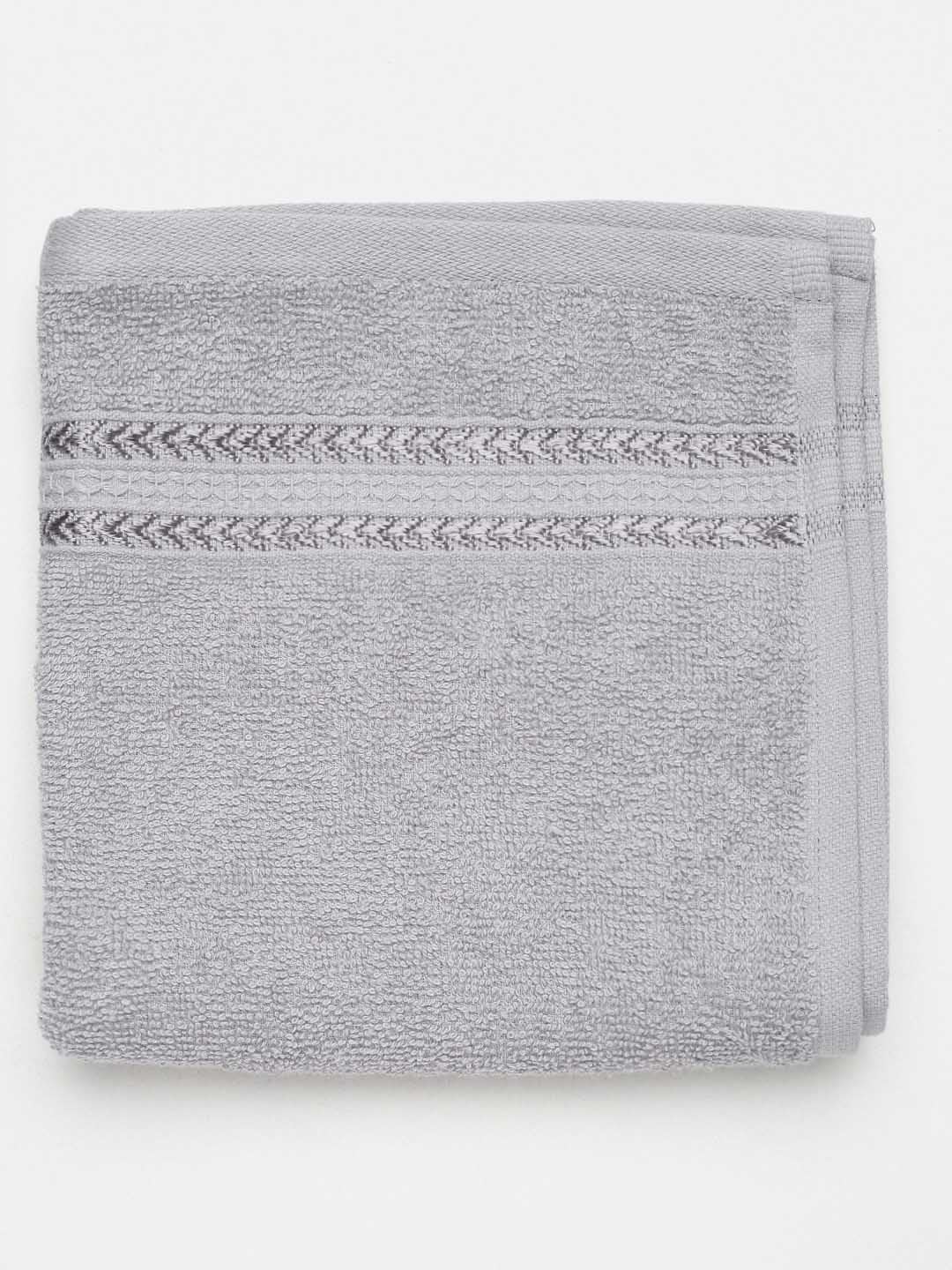 Ramraj Cotton Soft & Absorbent Terry Bath Towel 450 Gsm (Silver Grey)