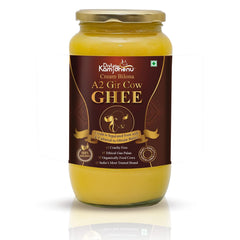 Organic (Cream Bilona) A2 Gir Cow Ghee By Divya Kamdhenu | Healthy & Delicious Nutrients Lab Certified Desi Ghee Perfect For Glowing Skin | (500ml) 16.9 Ounce | Jar Pack