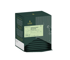 Luxmi Estates Midnight Bloom Jasmine Green Tea - 30gm, 1.05 Ounce, 15 Tea Bags | USDA Certified Organic Tea - Low Caffeine Green Tea | Additives Free Darjeeling Green Tea