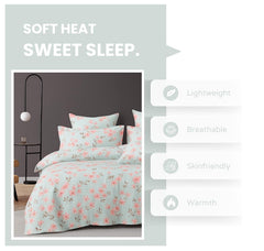 Cotton Double Bedsheets King Size With 2 Pillow Covers | Size 78 X 72+10 Inches, White & Pink - All Around Elastic Fitted Design Bedsheet