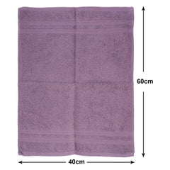Kuber Industries Cotton Hand Towel 800 Gsm | Super Soft, Quick Absorbent & Anti-Bacterial Gym & Workout Towels - Purple & Green (4 Pieces)