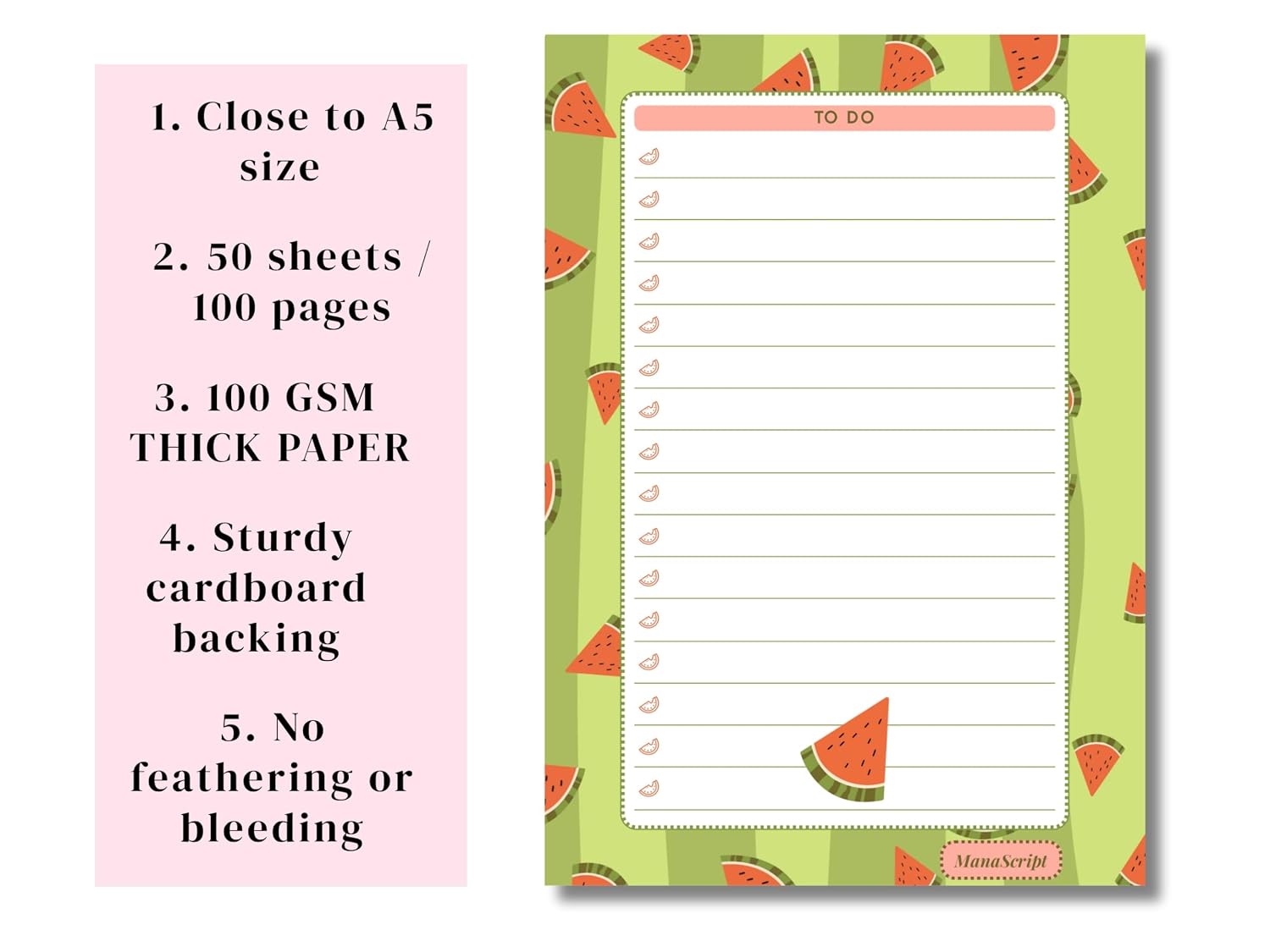A5 Notes/To Do List Notepad, Beautiful Checklist Pad, Tear-Off Sheets (Sunflower) Pack Of 1