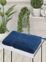 Bianca Ultra Soft Zero Twist 100% Cotton Bath Towel 500 Gsm | Super Absorbent, Fluffy Aerocore Organic Technology (Navy Blue)