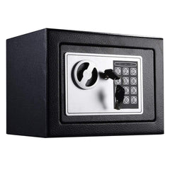 Home Digital Safe Electronic Cabinet Safes Cash Box Wall Safe With Key 4.6l ,Money Box Wall Mounted For Office Hotel 230mm X 170mm X 170mm, Colour - Black