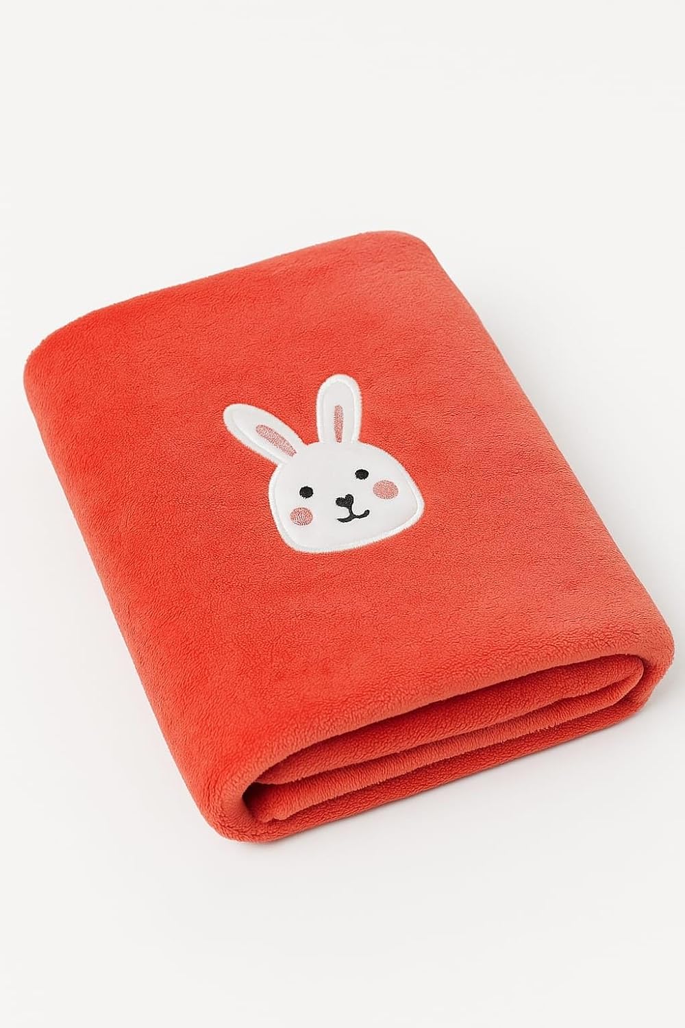 Khillayox Super Soft Bath Towel 400 Gsm | Super Absorbent Reusable Towel With Cute Cartoon Bear Print Washcloth For Babies (Daek Peach)