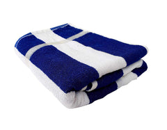 Hanorix 100% Cotton Large Size Bath Towel 450 Gsm | Soft Bath Towel For Men & Women Ultra Absorbent Cotton Towel Soft & Absorbent Towel (Blue Line)