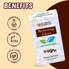 Ayurvedic Herbs Tobacco Alternatives | Non Addictive, Clove, Paan & Mix Fruit Flavour Smoke 10 Sticks Each - Tobacco & Nicotine Free Combo Pack