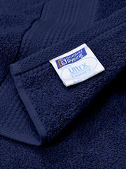 Bombay Dyeing Super Ultrx Zero Twist Plain Dyed Cotton Bath Towel 650 Gsm (Navy)