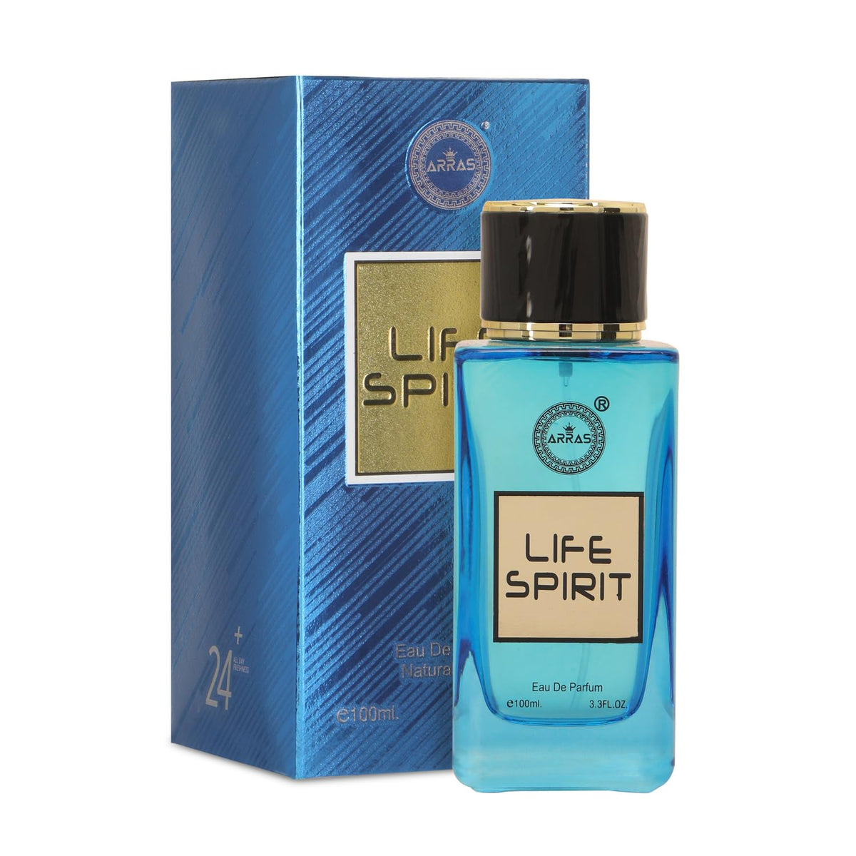 Arras Life Spirit Blue Eau De  Parfum 100ml 3.3 Fl.oz. | 24 Hours Long Lasting Luxury Fragrance For Her | Best For Partywear