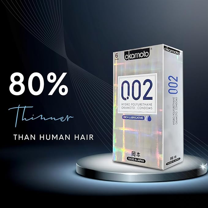 Okamoto - Japan's Best | Thinnest Condom In India | Non Latex | 0.02 Mm Ultra Thin (Pack Of 2, 12s)
