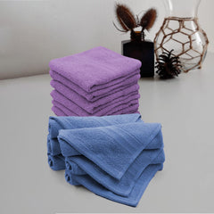 Sassoon Anatolia 12 Piece Cotton Face Towel 500 Gsm (Heaven & Purple)