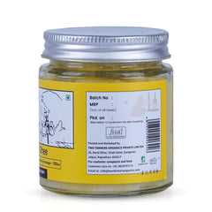 Pure Natural A2 Desi Cow Ghee By Two Farmers Organics | Rich In Vitamins A, E Healthy Desi Cow Ghee For Supports Heart Health | (100ml) 3.3 Ounce | Jar Pack
