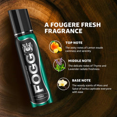 Fogg Rush No Gas Deodorant For Men Long-lasting Perfume Body Spray 150 Ml 5 Fl.oz.