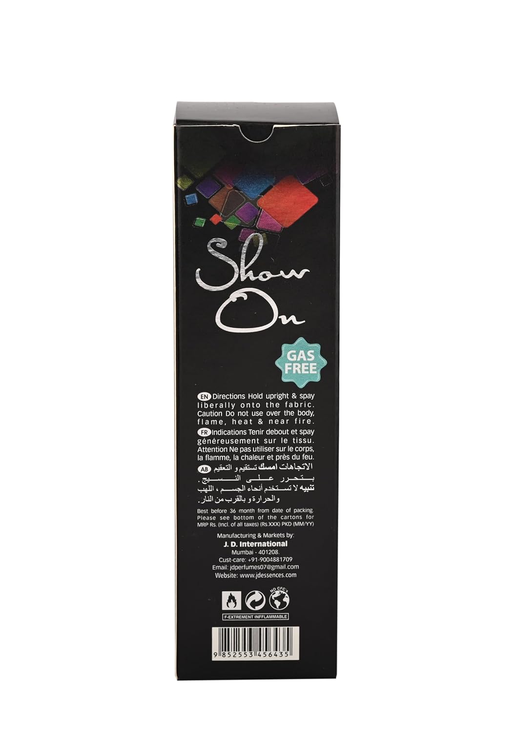 JD International Show On Apparel Unisex Perfume Mist - 200ml, 6.7 Fl.oz. | Long-lasting Fragrance | Captivating Scent For All-day Freshness | Valentine's Day Gift