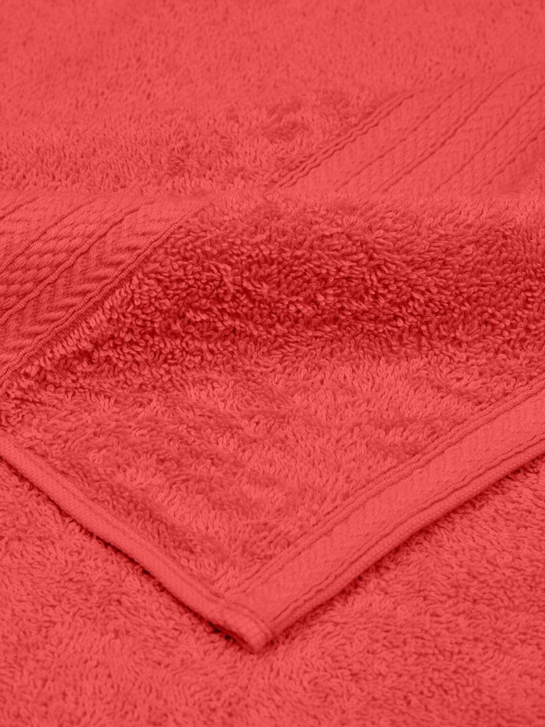 Bombay Dyeing Towel 100% Cotton Tulip Bath Turkish Towel 500 Gsm | Super Soft & Ultra Absorbent | Hand Washable & Machine Washable (Red)