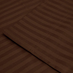 1 Fitted Elastic Bedsheet For King Size With 2 Pillow Covers - 108 X 108 Inches, Chocolate | Easy Care Instructions For Long-Lasting Elegance