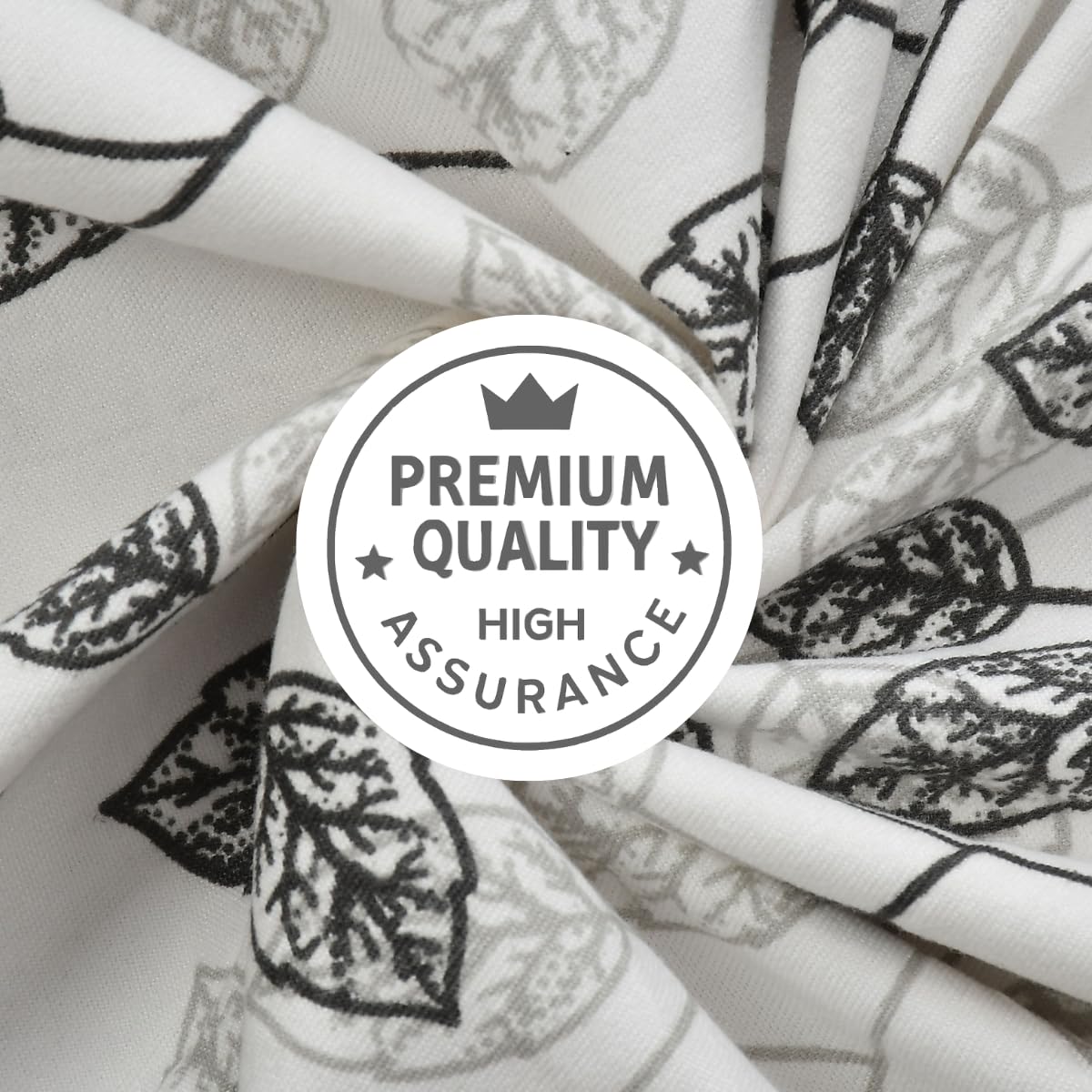 Double Bedsheet For Queen Size Bed With 2 Pillow Covers - 90 X 100 Inches, White & Grey | Soft, Breathable & Fade Resistant | Crafted For Luxurious Softness & Comfort