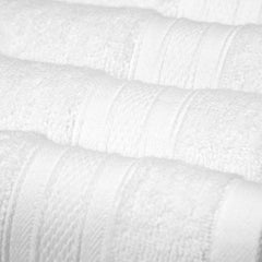 Trident Soft Comfort Air Rich Bath Towels 500 Gsm | 100% Cotton Towel, Super Soft, Highly Absorbent 12 Pieces (White)