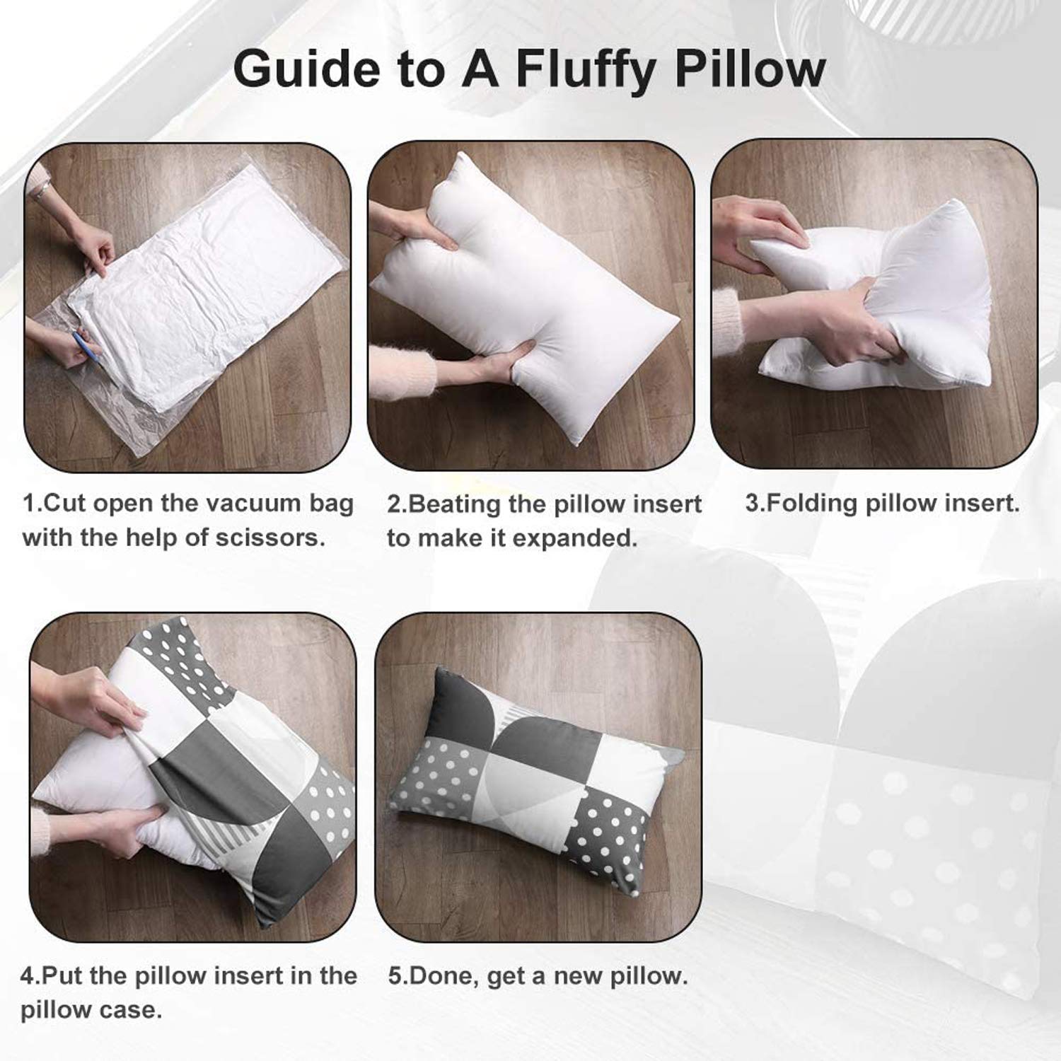 Luxurious Pillow Filler For Bedroom & Home Décor - 16 X 24 Inch | Microfiber Pillow Cushion Filler, Rectangular Deigns, All Season Comfort & Flawless Aesthetics - Pack Of 2