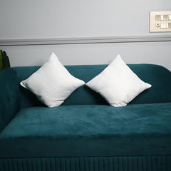 Soft Microfiber Sofa Cushions, Decorative Sofa Pillows, Plain White - 16 X 16 Inch | Pillows For Car & Couch, Perfectly Plush & Cozy Cushion For Relaxation & Back Support - Pack Of 5