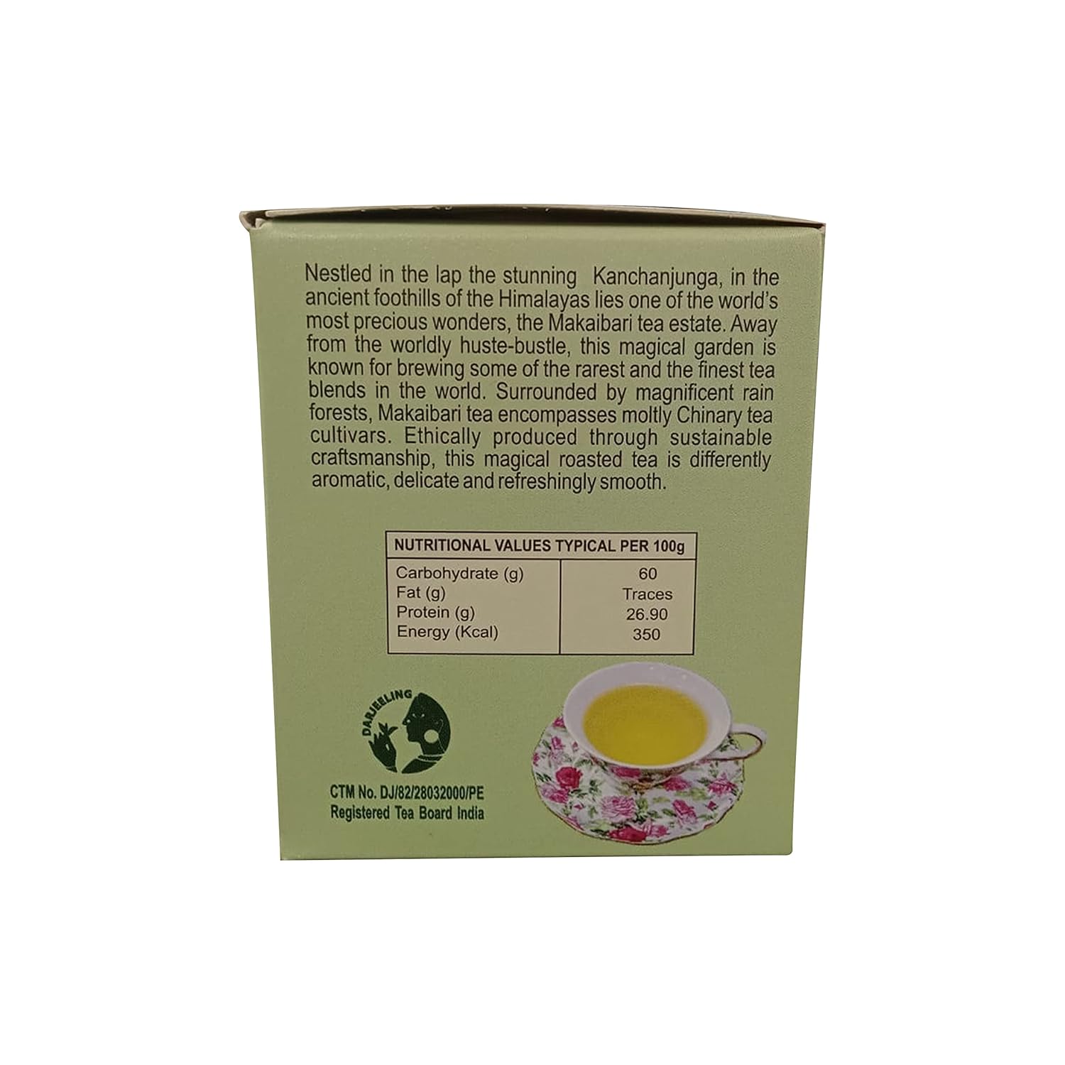 Makaibari Apoorva Finest Darjeeling Green Tea - Pack Of 3 X 50gm, 1.7 Ounce, 25 Tea Bags | Darjeeling Loose Leaf Green Tea - USDA Organic Certified Tea | Low Caffeine - Antioxidants, Immunity Booster