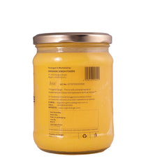 Organic A2 Bilona Desi Cow Ghee By Organik Singh | Great Source Of Energy & Vitamin Healthy Desi Ghee Perfect For Heart Health | (500ml) 16.9 Ounce | Jar Pack