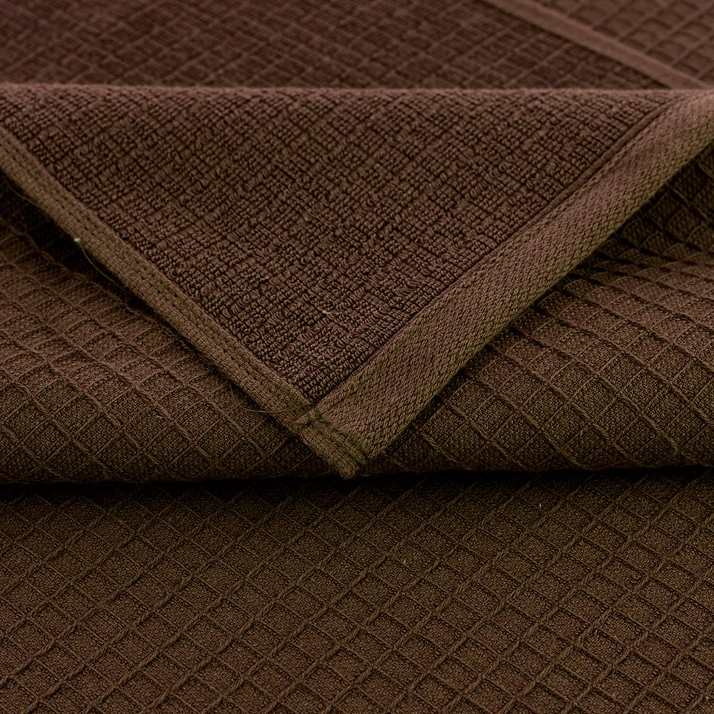 Casa Copenhagen Egyptian Cotton Exotic Hand Towel 400 Gsm (Wf Brown)- 2 Pcs