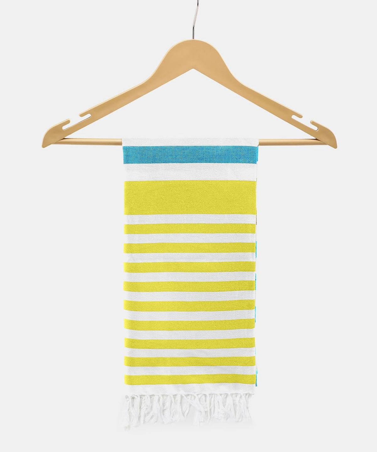 Suam Suntails Luxury Pure Cotton Towels 400 Gsm | Absorbent, Quick Dry Super Soft Ideal For Bath, Beach, Swimming & Travel | Standard Size (Yellow & Lite Blue), 250 Tc