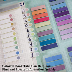 Sticky Tabs Clear Sticky Notes For Binders, Transparent Sticky Notes, Multicolor - 200 Pcs