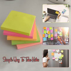Sticky Notes 400 Sheets, Self Stick Note Pads | 5 Pads X 80 Sheets - Index Tabs For Desk, Office